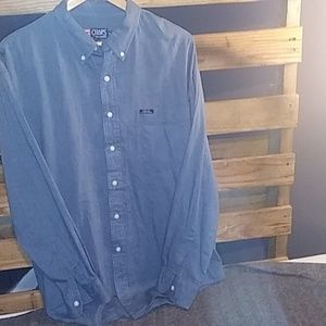Button down long sleeve mens shirt